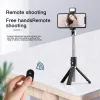 Gimbal 3in1 Wireless Bluetooth Selfie Stick Selfie Stativ mit Selbst Timer Füllung Licht für iOS/Android/Xiaomi -Taste Verschlussstift Stick Stick