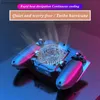 Game Controllers Joysticks MEMO ABS Six Fingers Mobile Phone Gamepad Joysticks AK88 with Cooling Fan for PUBG Aim Shooting Gaming Handle for IPhone Android L24312