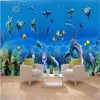 Custom 3d wallpapers 3d murals wallpaper for living room Fantasy Underwater World Theme Pavilion 3D Space Background Wall355J