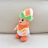 Peluche crapaud Orange de 10 pouces, jouet en peluche avec chapeau, poupée en peluche pour enfants, nouveauté 2024