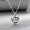 2024 Nieuwe Luxe Hoge Kwaliteit Mode 100% sterling zilver 925 Sieraden voor Dubbele oude familie liefde onverschrokken Ketting heren dames persoonlijkheid trend bloem en vogel