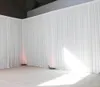 3M de haut 3M de large rideau de mariage noir toile de fond couleur fête rideau célébration draps Performance fond Satin drapé mur valan9276834