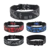 Leuchtendes Camo-Hundehalsband für Haustiere, wasserdicht, reflektierend, verstellbar, bedrucktes Halsband, mittelgroße Hundenacht-Haustiergeschirre1223L