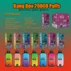 Bang Box Puff 20000 E Kit de cigarettes Elfe Box 18K Puffes Points jetables Vape Pen Mesh Coil Rechargeable 850mAh Battery Vapers 0% 2% 3% 5% 12 Couleurs Vaporisateurs Mesh double