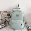 2024 School Bags 2024 mode Nylon sac à dos femme couleur unie grand cartable de haute qualité femmes livre sac adolescente belle ordinateur portable