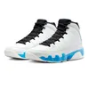 Free Box jumpman 9 9s basketball shoes sneakers for men Powder Blue Light Olive Gym Red Particle Grey men trainers sports