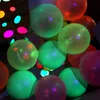 1SET Palloncini al neon Glow Compleanno UV fluorescenti Globos Blacklight Party Decor Baby Shower 240226