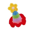 Acessórios de cabelo Lindas meninas 3D Aniversário Hat Pin Cartoon Clip Knitting Baby Hairpin com Flor / Bowknot Charm