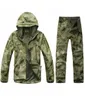 Hot Sale Men Army Tactical Military Outdoor Sports Suit Hunting Camping Klättring Vattentät vindtät Tad Skin Jacket+Pants T1909198727865