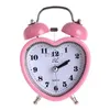 Autres horloges Accessoires Réveil de cloche en forme de coeur sans tic-tac réveil avec veilleuse pour enfants filles chambre décor à la maison L2403