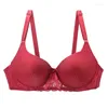 Bras 2024 Sexy para Mulheres Bege Preto Branco Rosa Azul Vermelho BCDE Cup Bralette Push Up Brassiere Plus Size Lingerie Feminina