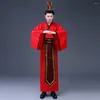 Abbigliamento da palcoscenico Uomo Hanfu Abbigliamento tradizionale cinese per adulti Danza popolare Costume antico Performance Cantanti Abito da festival