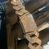 Jwy Hip Hop 925 argent Sterling Moissanite bijoux 15mm Vvs Moissanite chaîne à maillons cubains colliers ras du cou pour hommes