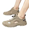 Sandalet Erkekler ve Kadınlar Nefes Alabilir Baotou Erkek Ayakkabıları Dışarıda Giyim Sürüş Çift Kullanımlı Plaj Sandalet Sandalet Spor Slip Olmayan Mağara Ayakkabıları Serin Drag