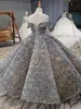 Flower Girl Dresses Ball Sparkly Sequins Beaded Party Princess Kids Pageant Gowns Piano Performance First Communion 240306