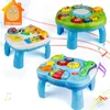 Tavolo musicale Giocattoli per bambini Macchina per l'apprendimento Strumento musicale giocattolo educativo per bambini 6 mesi y240226