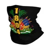 Банданы Независимость Гаити 1804, зимняя бандана для шеи, теплая женская ветрозащитная накидка, шарф для лица для катания на лыжах, Гаити, герб, повязка на голову