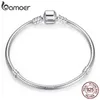 TOP KOOP 100 925 Sterling Zilveren Snake Chain Bangle Armband voor Vrouwen Luxe Sieraden 240226