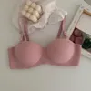 Sutiãs de uma peça sem costura roupa interior sexy reunidos cor sólida lingerie macia confortável mulheres íntimas