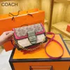 American Top Brand Fashion Tote Handbag Advanced French Style for Women in New Trendy and Fashionable Chain Bag Versatile Crossbody Shoulder Small Square