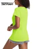 Женская футболка TACVASEN Летние хлопковые футболки Женские короткие футболки с круглым вырезом Дышащие муаровые впитывающие повседневные модные базовые футболки L24312