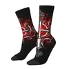 Men's Socks Vintage Cross Design Crucifixion Unisex Novelty Seamless Printed Happy Crew Sock Gift