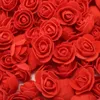 Roses en mousse 300 pièces 3 5cm têtes de fleurs en mousse artificielle bricolage 20cm ours en peluche moule PE Rose ours accessoires décor saint valentin cadeau 318E