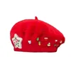 New Berets Girls Handmade Elegant Christmas Star Painter Hat Gift For Girlfriend Best quality