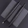 MAJOHN A1 Press Fountain Pen Выдвижной наконечник EF 0,4 мм Металлическая матовая черная ручка с чернилами с конвертером для подарков студентам 240227