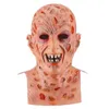 Masques de créateurs Halloween Freddy Masque Krueger Killer Cosplay Gants Chapeau Horreur Costume Tête Complète Masque En Latex Fournitures De Mascarade