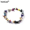 Bracelet Pierre Naturelle Pierre Bracelet 41 Couleur Irrégulière Cristal Stretch Chip perles Nuggets Bracelets Bracelets Quartz Bracelet Pour Les Femmes ldd240312