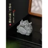 Tea Pets Green Sand Stone Pet Decoration Golden Toad Chinese Table Set Attracting Wealth Small