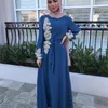 Vêtements ethniques Moyen-Orient Dubaï Arabie Dentelle Perle Robe longue en vrac Robe arabe pour femme