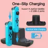 Opladers 6 in 1 Oplaaddock voor Nintendo Switch Console Joycon Controller Gamepad Charger Dock Station DC5V/2A Charge Stand NS Schakelaar