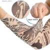 Manches de protection Bras Jambières 1PC Street Tattoo Sleeves Sun UV Protection Cover Seamless Outdoor Riding Sunscreen Glover pour hommes femmes 230524 L240312