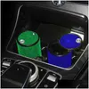 Other Interior Accessories Car Cigarette Ashtray Vehicle Mini Ash Tray Portable With Lid Smell Proof Crystal Diamond For Women Drop De Otu0W