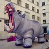 wholesale 6 ml (20 pieds) avec souffleur Artiste géant Hippopotame gonflable Art gonflable bel éléphant gonflable pour événement publicitaire