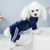 Mode chien vêtements pour chiens lettre impression manteau à capuche sweat petit chien vêtements dessin animé animaux vêtements body Y0107233y