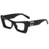 Desginer OFF W Sonnenbrille Luxus Offs Weiße Sonnenbrille3336 Cat Eye Y2k Modetrend Owoff Gleicher Stil Sonnenbrillen und Brillen für Herren und Damen