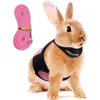 Dog Collars & Leashes Harness Lead Soft For Rabbits Mesh Hamster Vest With Elastic L214R