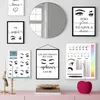 Paintings Fashion Makeup Lash False Eyelashes Wall Art Canvas Painting Nordic Posters And Prints Pictures For Beauty Salon Room De2856