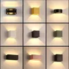 Väggljus för hemmet inomhusbelysning spegel främre lampa modern minimalistisk låda sconce dekorativa armaturer296y