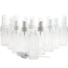 50PCS Botella de spray 10ml 30ml 50ml 60ml 100ml Botella de perfume de plástico transparente recargable Glnql
