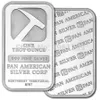 DHL 50pcs lot 999 fine Non magentic brass plated silver bullion bar 1oz silver pan american bar322S