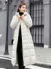 Women's Trench Coats Long Parkas Women Jackets Cotton Korean High Waist Autumn Winter Maxi Quilted Plus Size Pockets Warm 2024 Outwear