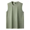 Men's Tank Tops Arrival Fashion Suepr Large Summer Round Neck Striped Nylon Wide Shoulder Top Plus Size XL-5XL 6XL 7XL 8XL