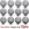 12pcs 멕시코 동전 1886-1897 복사 동전 27G Eagle Coins Collectible 266g