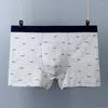 Underpants Boxers Men 140KG L-7XL 5 Colour Breathable Man Cotton Sexy Shorts Printed Mens Underware Plus Size