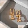 Autres boucles d'oreilles pendantes pur 925 sterling sier bijoux pour femmes chaîne de luxe fête fine costume couleur or résultats de livraison comp dhplm