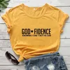 Women's T-Shirt God Fidence Knowing I Cant But He Can T-shirt Scripture Bible Verses Tops Tees Women Religious Christian Tshirt Clothing L24312 L24312